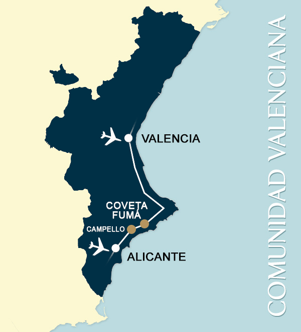 Mapa Comunidad Valenciana